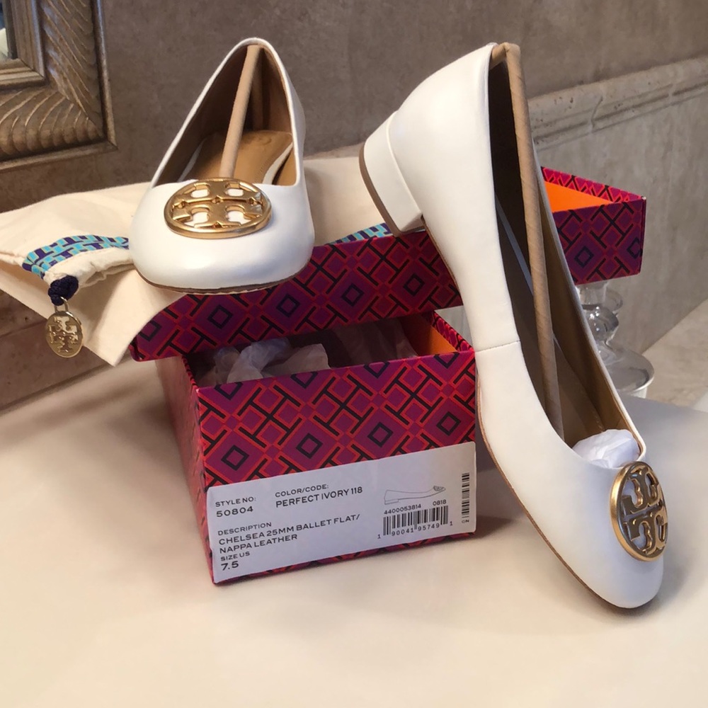 Tory Burch Chelsea 25MM Ballet Flat/Napa Leather